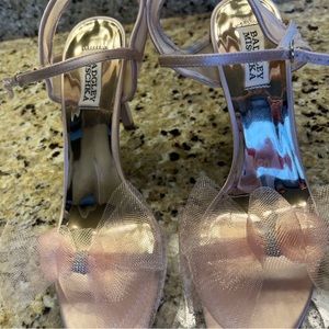 Badgley Mischka Flower Heels